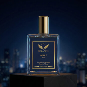 Seraphis Noire woody aromatic luxury perfume bottle
